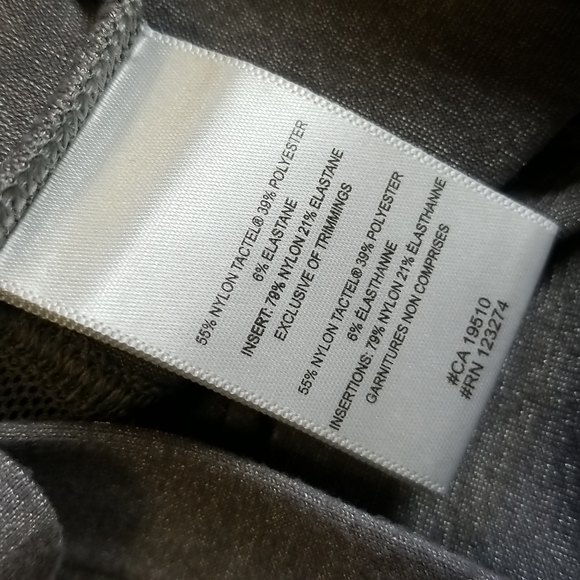 New Lole Gray Long Sleeve Hi Low Hem Lace Top - Picture 8 of 10